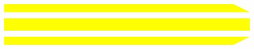 Nálepky na motorku STRIPES 30cm Yellow #2