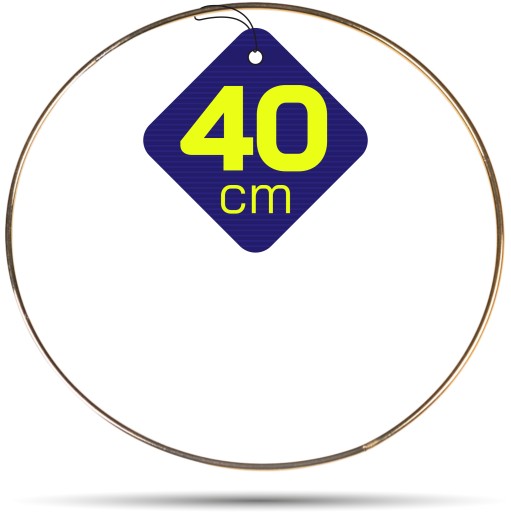 ZLATÁ kovová obruč 40 cm
