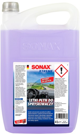 SONAX XTREME LETNÁ NANOPRO KVAPALINA DO OSTREKOVAČOV 4L