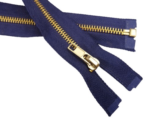 Zips, kovový zips, rozloženie 5, námornícka modrá, 45 cm