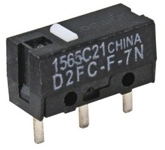 Mikrokontakt pre myši OMRON D2FC-F-7N, 2 kusy