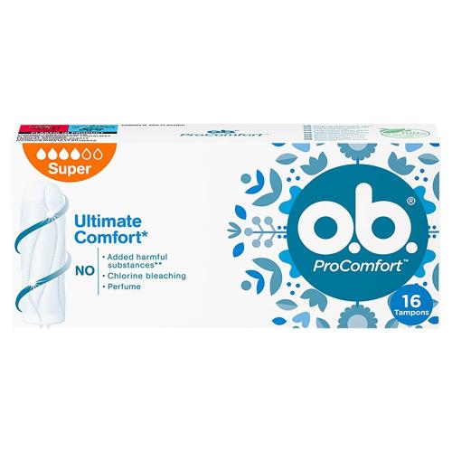 Tampóny OB ProComfort Super Hygienic, 16 kusov