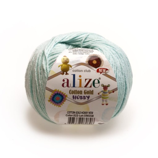 Bavlna Gold Hobby New 522 J. Aqua priadza