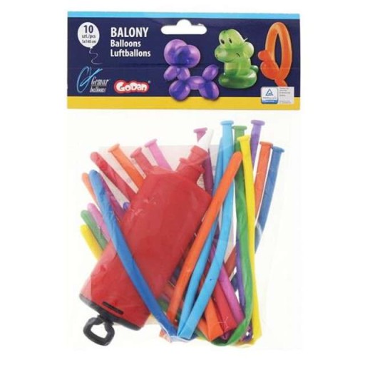Balóniky na modelovanie curlingu MIX 10 ks a PUMP