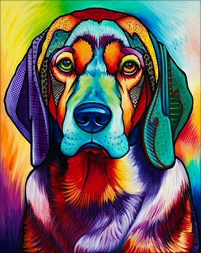 Diamond Painting DOG Diamond Embroidery Dog Picture 5D diamantový rezací papier