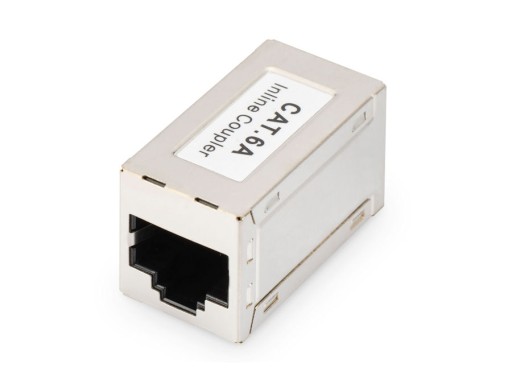 Priechodný adaptér RJ45/RJ45 1:1 tienená kategória 6A