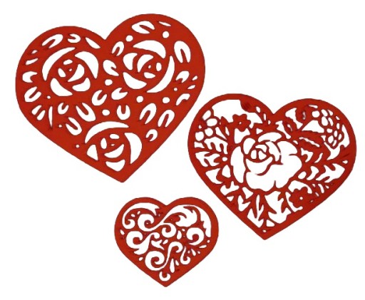 Srdiečka srdiečka Deň babičky Deň matiek Dekorácia Valentína školská výzdoba