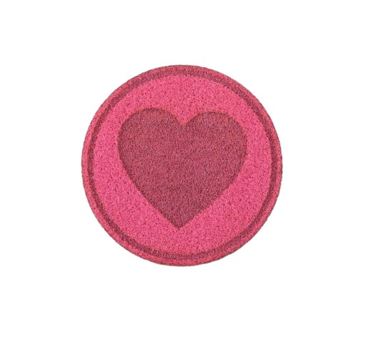 Ekokoža HEART fuchsiová etiketa 2694