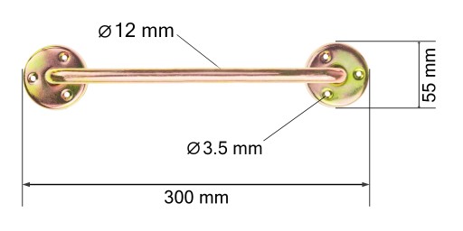 ANTABA kľučka na dvere KĽÚČKA 300 mm