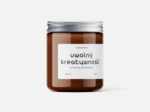 Hnedá nádoba na 120 ml liate sviečky s hliníkovým uzáverom