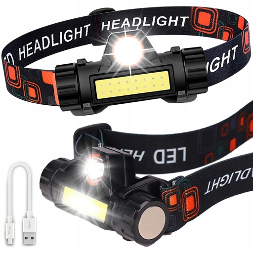 COB HLAVNÁ LAMPA 4v1 HLAVNÁ LAMPA S MAGNETOM