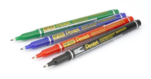 Fóliový popisovač 0,6mm CD DVD PENTEL NF450-A čierny