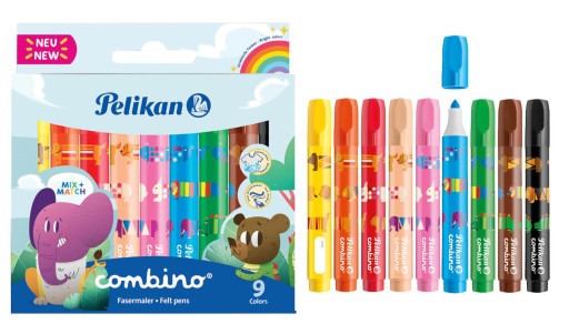 Náučné fixky Pelikan Markers combino 411/9