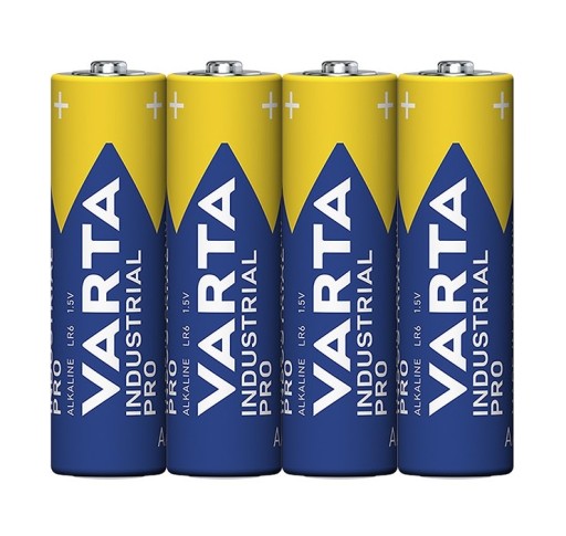 4x AA LR6 batéria VARTA INDUSTRIAL PRO GERMANY