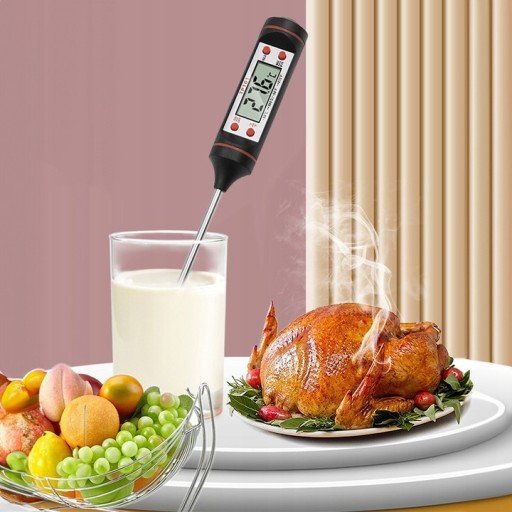DIGITÁLNY KUCHYNSKÝ TEPLOMER NA MÄSO, VÍNO, LCD PIN SONDA