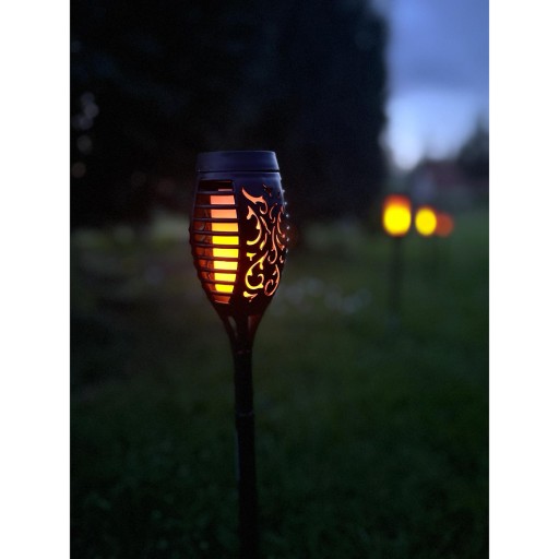 Solárna lampa Baterka s LED efektom Flame Fire Flame Garden Stick