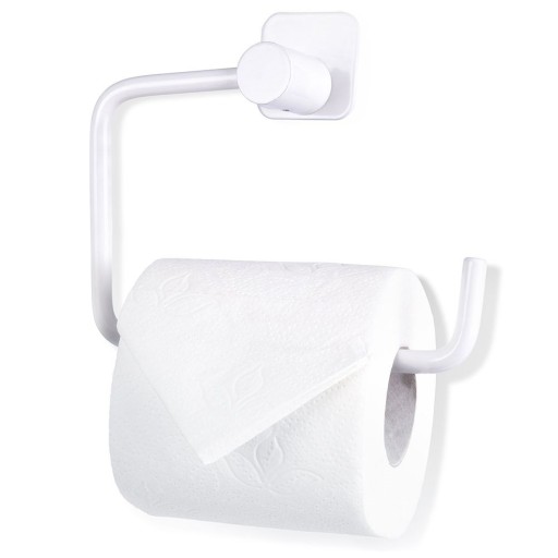 Držiak NA TOALETNÝ PAPIER, biely držiak na stenu