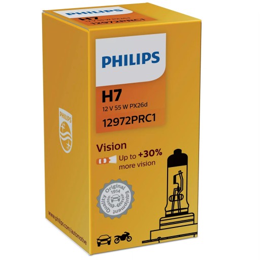 Odolná žiarovka Philips H7 Vision Audi A3 8P 8V A4 B5 B6 B7 B8 A5 TT Q3
