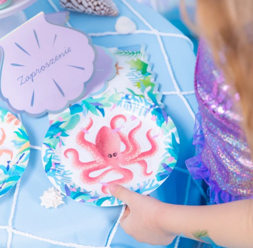 OCEAN Papierové taniere More Underwater World Animals Birthday 18cm x6