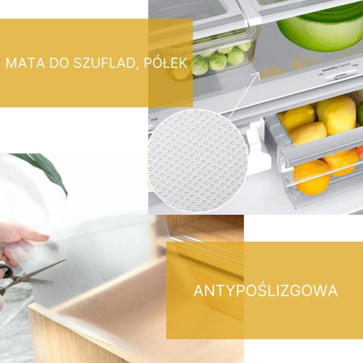 PODLOŽKA DO ZÁSUVKOV POLIČOV CHLADNIČKY, PROTIŠMYKOVÝ, ČIERNY KOBEREC 45X100CM