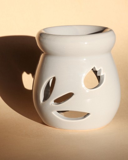 Keramický voňavý krb, malý šedý tulipán