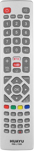 TV DIAĽKOVÉ UNIVERZÁLNE BLAUPUNKT SHARP TECHNIKA BATÉRIE OK NETFLIX YOUTUBE