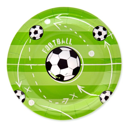 Papierové taniere FUTBAL 18 cm 6 ks na narodeniny fanúšika