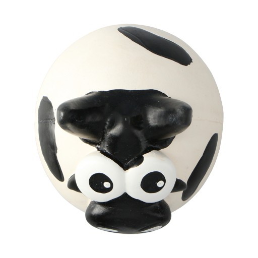 Hračka pre psa, kravička, latex, so zvukom, 11,5 cm
