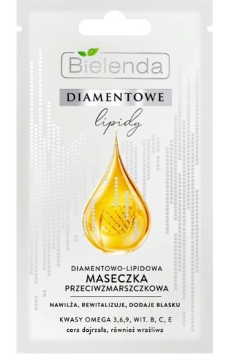 BIELENDA DIAMANTOVÉ LIPIDY PROTIVRÁSKOVÁ MASKA