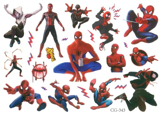 Odnímateľné tetovanie pre deti SPIDER-MAN CG343