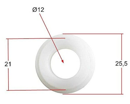 Objímka otočného ramena rámu Romet z PVC