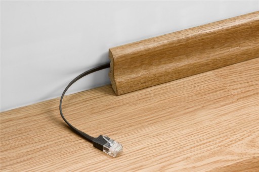 Sieťový prepojovací kábel LAN RJ45 kat.6 plochý U/UTP, tmavohnedý 7 m