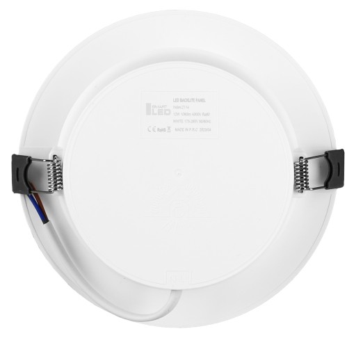 LED panelové zapustené stropné svietidlo 12W okrúhle biele