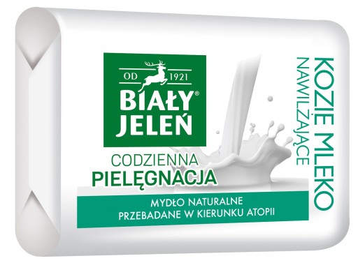 Biały Jeleń KOZIE MLIEKO tyčinkové mydlo 100g Premium