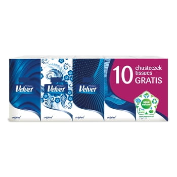 Zamatové vreckovky 10x10 ks.