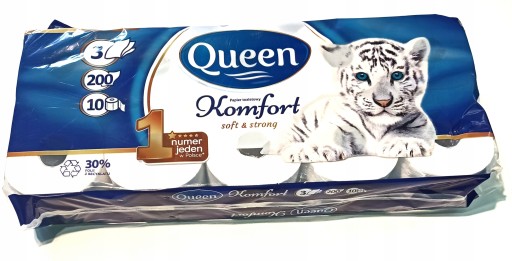 Toaletný papier Queen Komfort 10 roliek