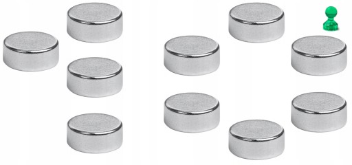 NEODYMOVÉ MAGNETY 6x2 mm 10 kusov okrúhly SILNÝ SILNÝ VALEC