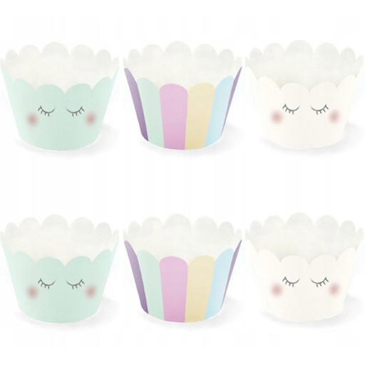 Obaly na muffiny Unicorn 6 ks