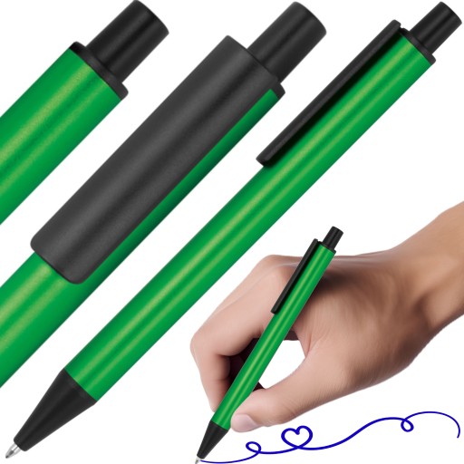 REKLAMA GUĽOVÝ BOD KOV HLINÍK ZELENÝ 1 KS MODRÁ NÁPLŇ