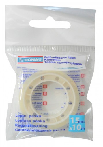 Kancelársky páska 15mm 10m priehľadná