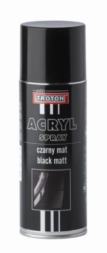 TROTON MATT BLACK ACRYLIC POLISH sprej 400ml