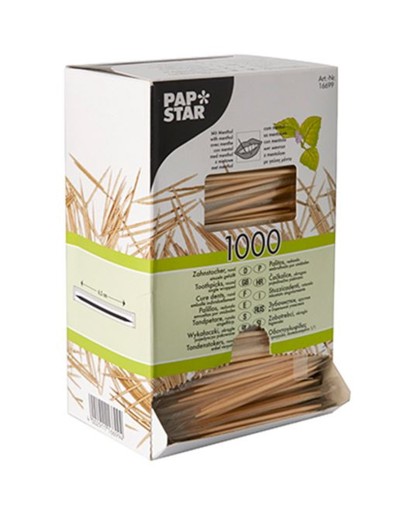 Špáradlá, palice, jednotlivo balené, 1000 ks