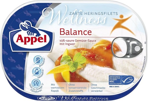 Appel Sleď Filets Balance s Ingwer 200g