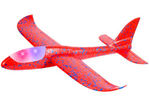 STYROPENOVÝ LIETADOVÝ KLUZÁK 47 CM SO SVIETIACI LED