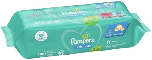PAMPERS FRESH CLEAN VLHČENÉ Utierky 1x 80 KS