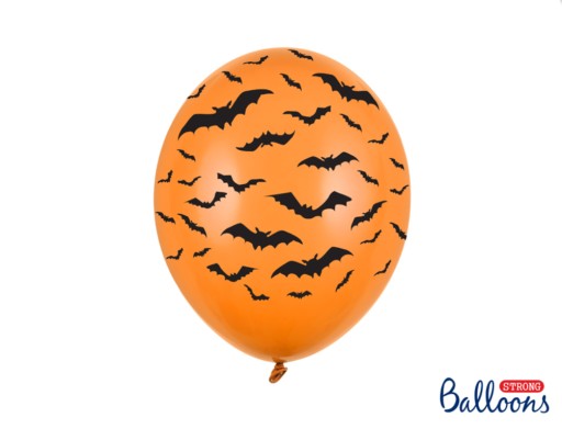 Balóny Halloween Bats - 30 cm, 6 ks.