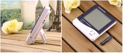 LCD HODINY ALARM TERMOMER STANICE TEPLOMER