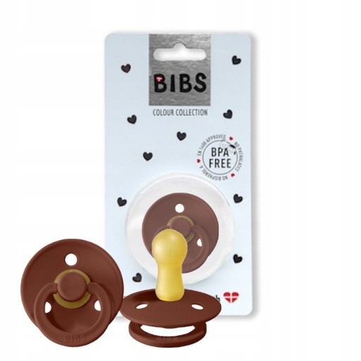 BIBS Upokojujúci cumlík vyrobený z gumy S Rust 0+ hevea