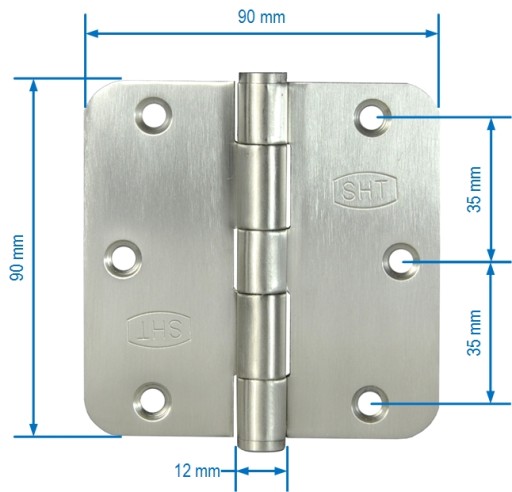 PÁNT POKOVOVANÝ 90x90 mm NEREZ INOX