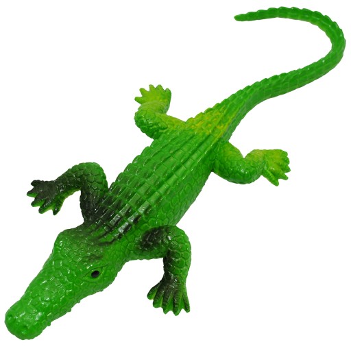 GUMENÝ KROKODÝL REALISTICKÁ NAPÍNAČNÁ chobotnica Žart so zvieratami